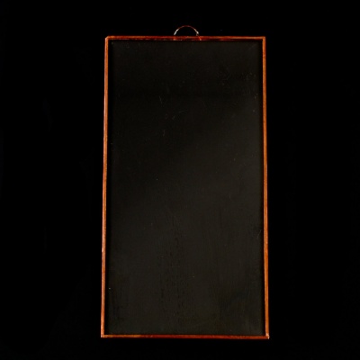 Skleněná tabulka s páskou, obdélník, 8 x 15 cm
