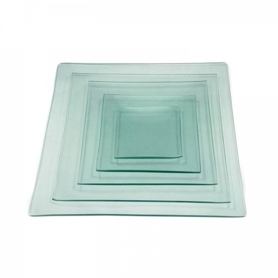 Skleněný talíř čtverec, 25 x 25 cm
