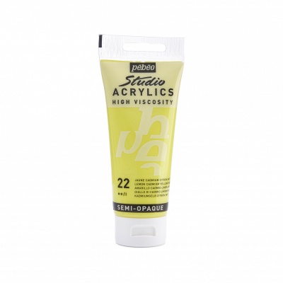 Studio Acrylics 100 ml, 22 Lemon cadmium yellow