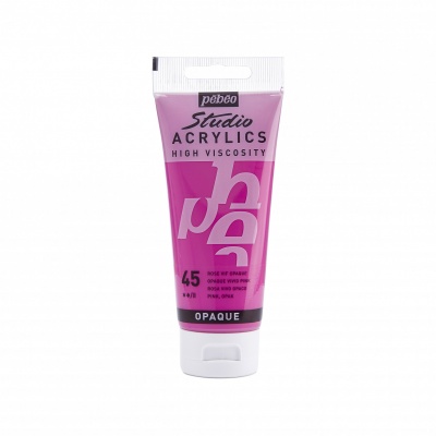 Studio Acrylics 100 ml, 45 Opaque vivid pink