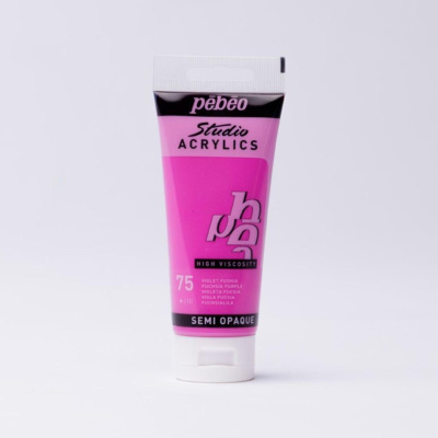 Studio Acrylics 100 ml, 75 Fuchsia Purple 