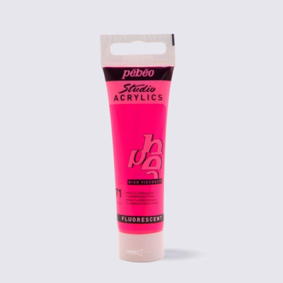 Studio Acrylics 30 ml, 371 Fluorescent Pink 