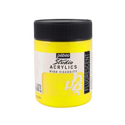 Studio Acrylics 500 ml, 372  Fluorescent yellow