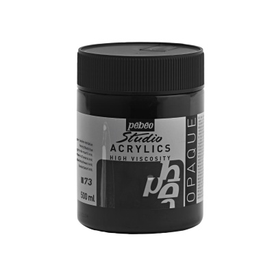 Studio Akryl 500 ml, 73 slonovinově černý odstín