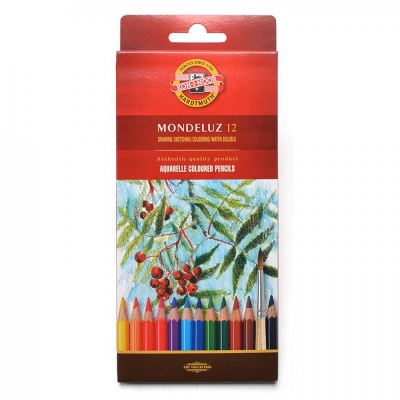 Umělecké akvarelové tužky MONDELUZ, 12 ks