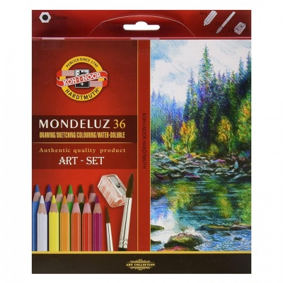 Umělecké akvarelové tužky MONDELUZ, 36 ks