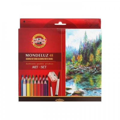 Umělecké akvarelové tužky MONDELUZ, 48 ks