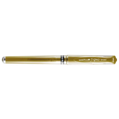 Uni Ball gelový roller UM-153 Signo Broad, 1 mm, zlatá 