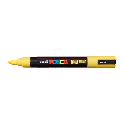 Popisovač Uni Posca PC-5M, 2,5 mm, žlutý