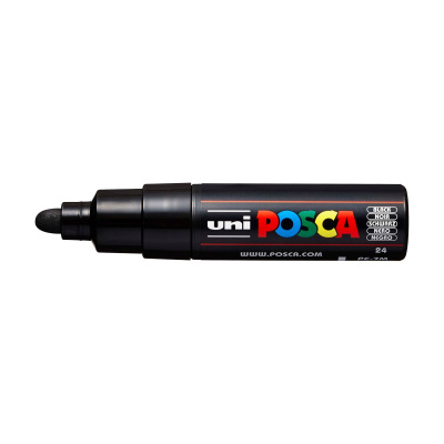 Popisovač Uni Posca PC-7M, 4,5-5,5 mm, černý 
