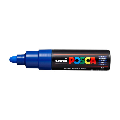 Popisovač Uni Posca PC-7M, 4,5-5,5 mm, modrý 