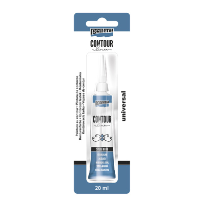 Univerzální konturovací barva 20 ml metalická ocelová