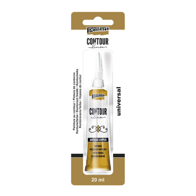 Univerzální konturovací barva 20 ml metalická staroměď
