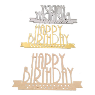 Vyřezávací šablony, nápis Happy Birthday