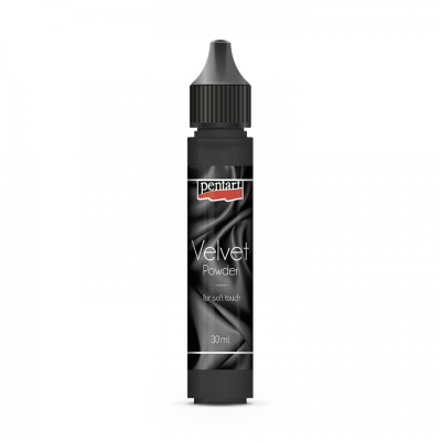 Sametový prášek, 4 g, černá