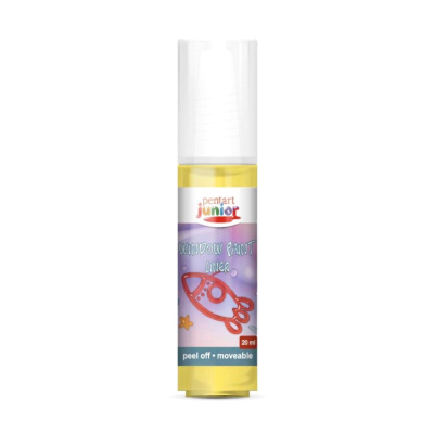 Slupovací barva na sklo, 20 ml, žlutá 