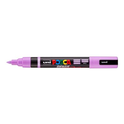 Popisovač UNI POSCA se štětcovým hrotem 1 - 4 mm, levandulový