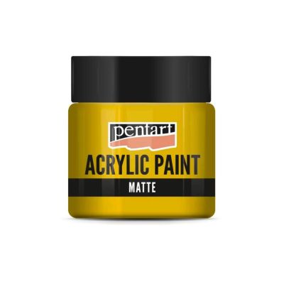 Akrylová barva matná 50 ml, sluneční žlutá