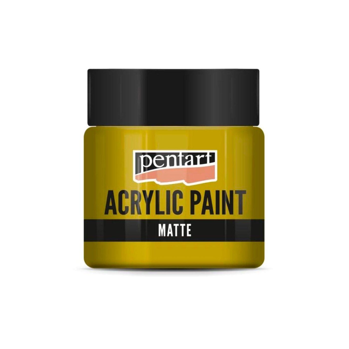 Akrylová barva matná 50 ml, okrová
