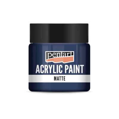 Akrylová barva matná 50 ml, indigová modrá