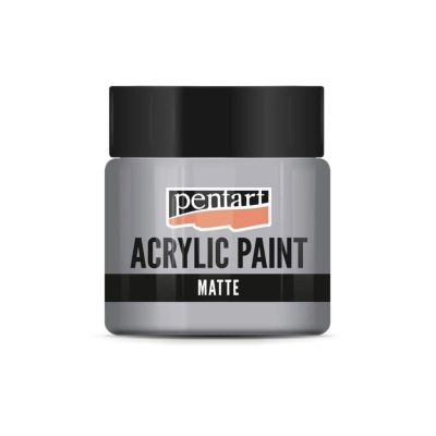 Akrylová barva matná 50 ml, šedá