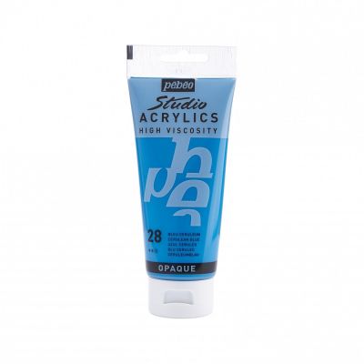 Studio Acrylics 100 ml, 28 Cerulean blue