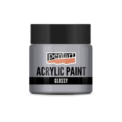 Akrylová barva lesklá 50 ml, šedá