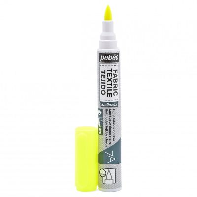 Světlý textilní popisovač 7A Flourescent Yellow, 1 mm štětec
