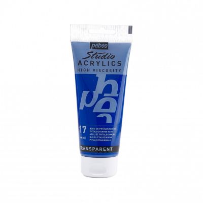 Studio Acrylics 100 ml, 17 phthalocyanine blue