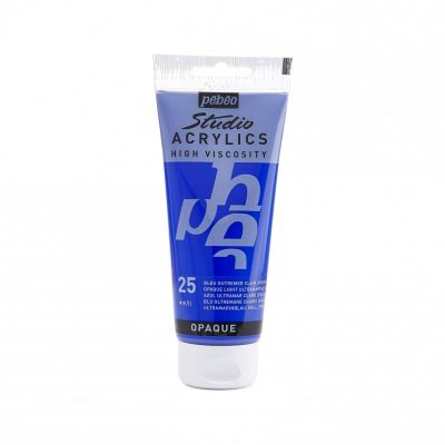 Studio Acrylics 100 ml, 25 Opaque Light Ultramarín