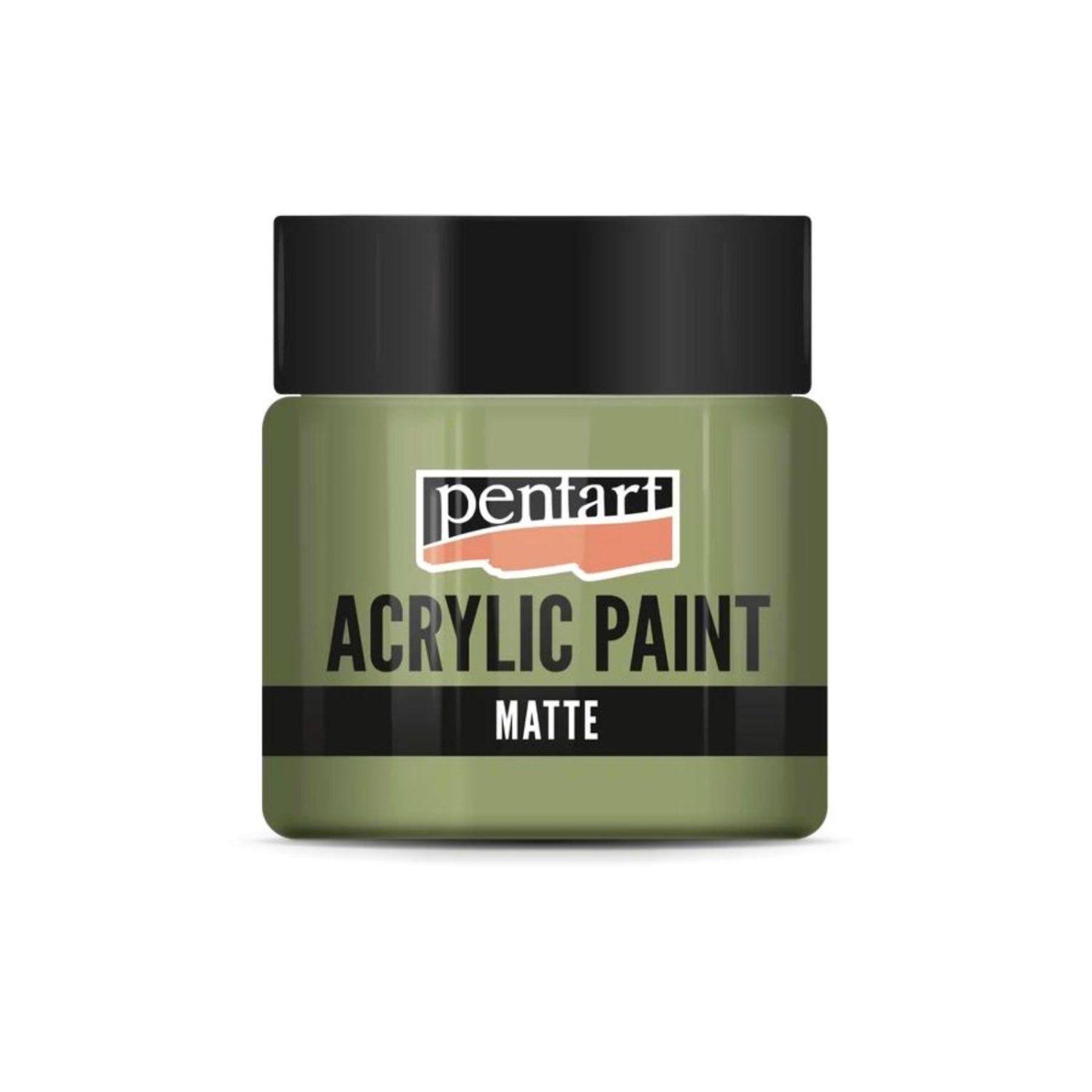 Akrylová barva matná 50 ml, trnová zelená