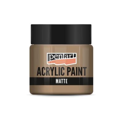 Akrylová barva matná 50 ml, tmavá písková