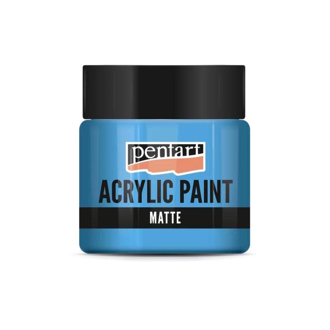 Akrylová barva matná 50 ml, světlá modrá