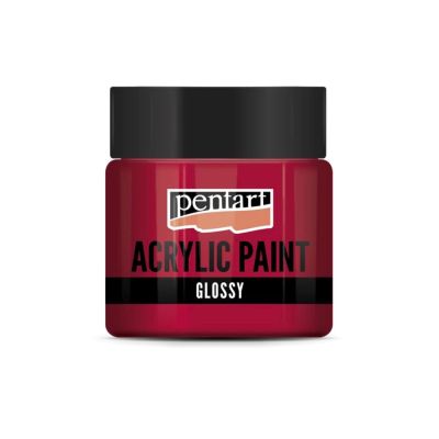 Akrylová barva lesklá 50 ml, karmínová