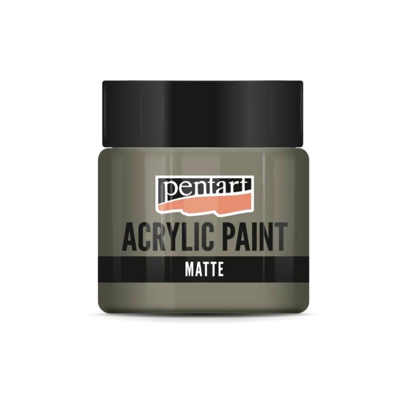 Akrylová barva matná 50 ml, bahenní šedá
