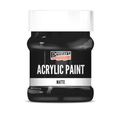 Akrylová barva matná 230 ml, černá