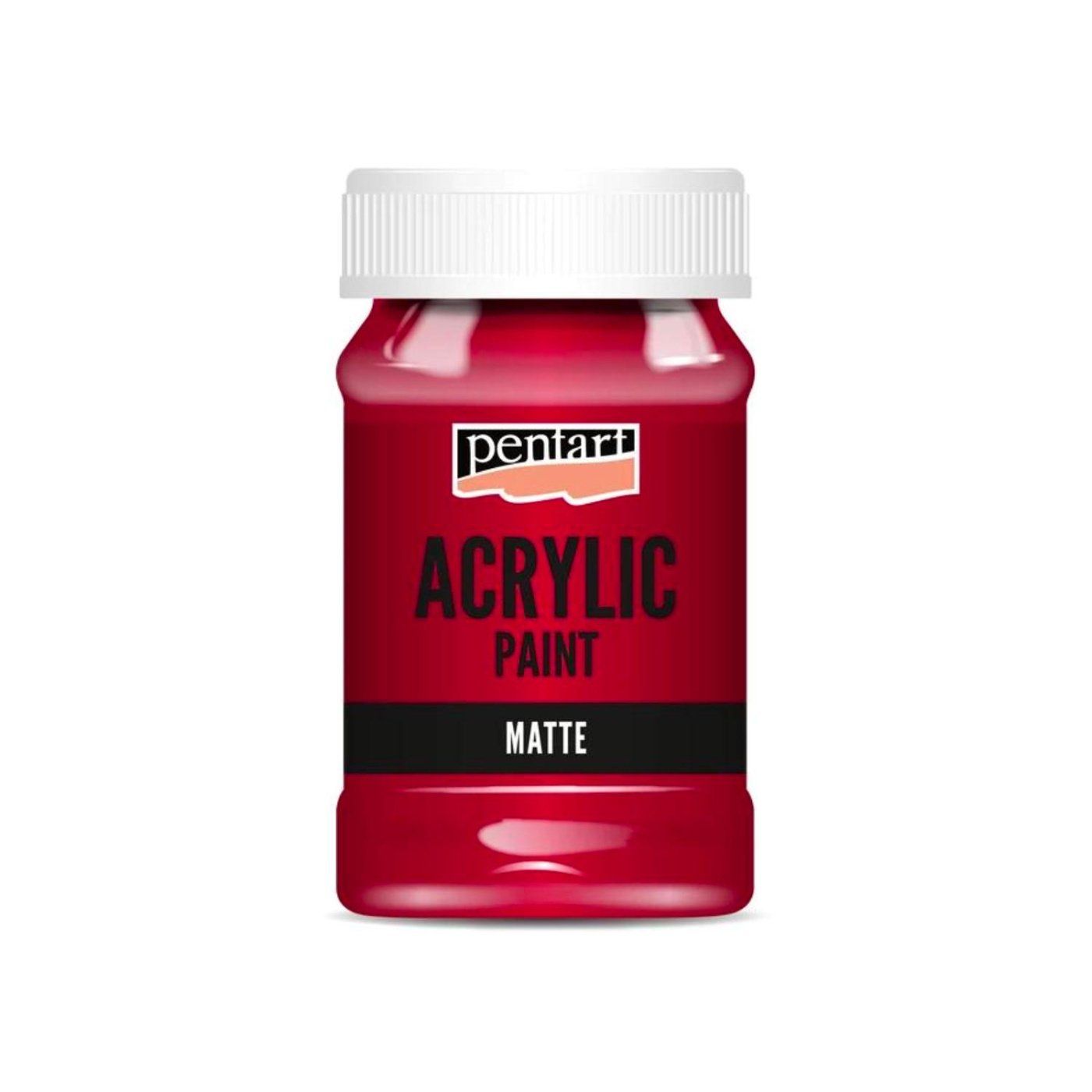 Akrylová barva matná 100 ml, karmínová červená