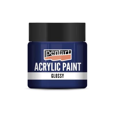 Akrylová barva lesklá 50 ml, tmavomodrá