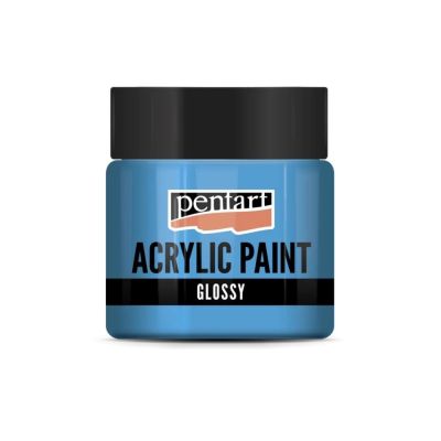 Akrylová barva lesklá 50 ml, světlemodrá