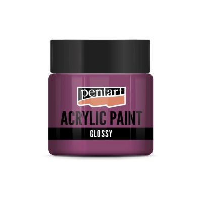 Akrylová barva lesklá 50 ml, starorůžová
