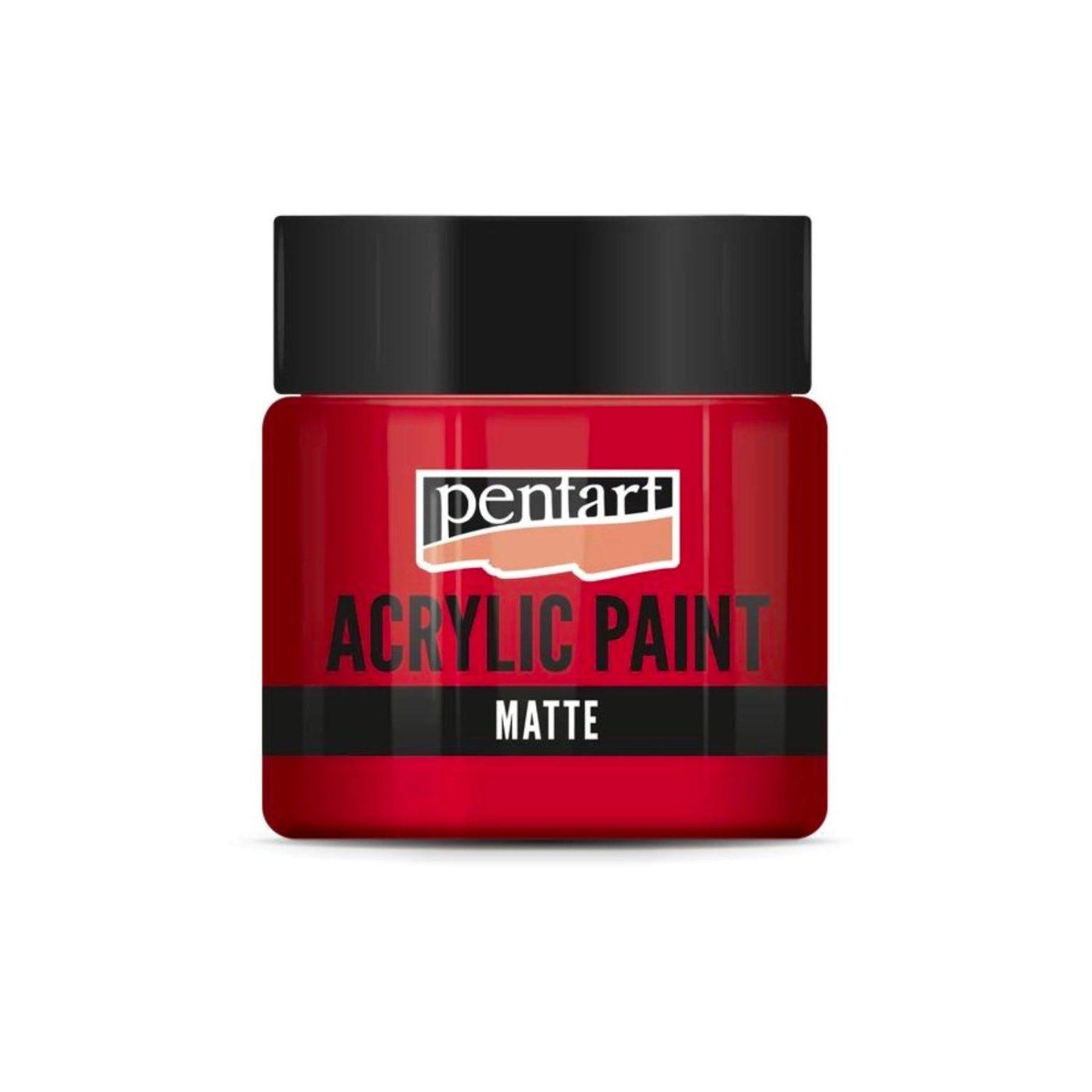 Akrylová barva matná 50 ml, růžová červená