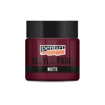 Akrylová barva matná 50 ml, bordó