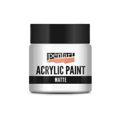 Akrylová barva matná 50 ml, bílá