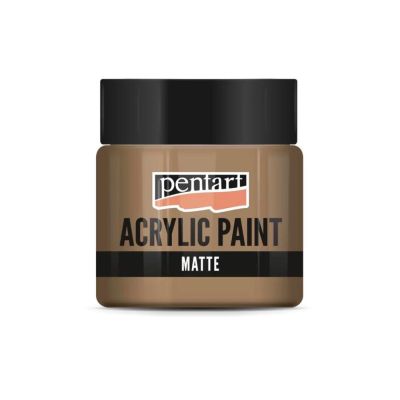 Akrylová barva matná 50 ml, hnědá Mars
