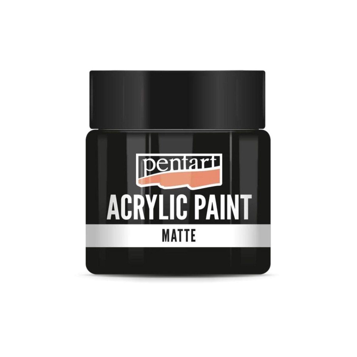 Akrylová barva matná 50 ml, černá
