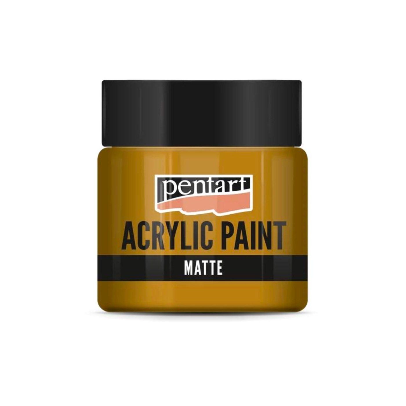 Akrylová barva matná 50 ml, žlutočervená terakota