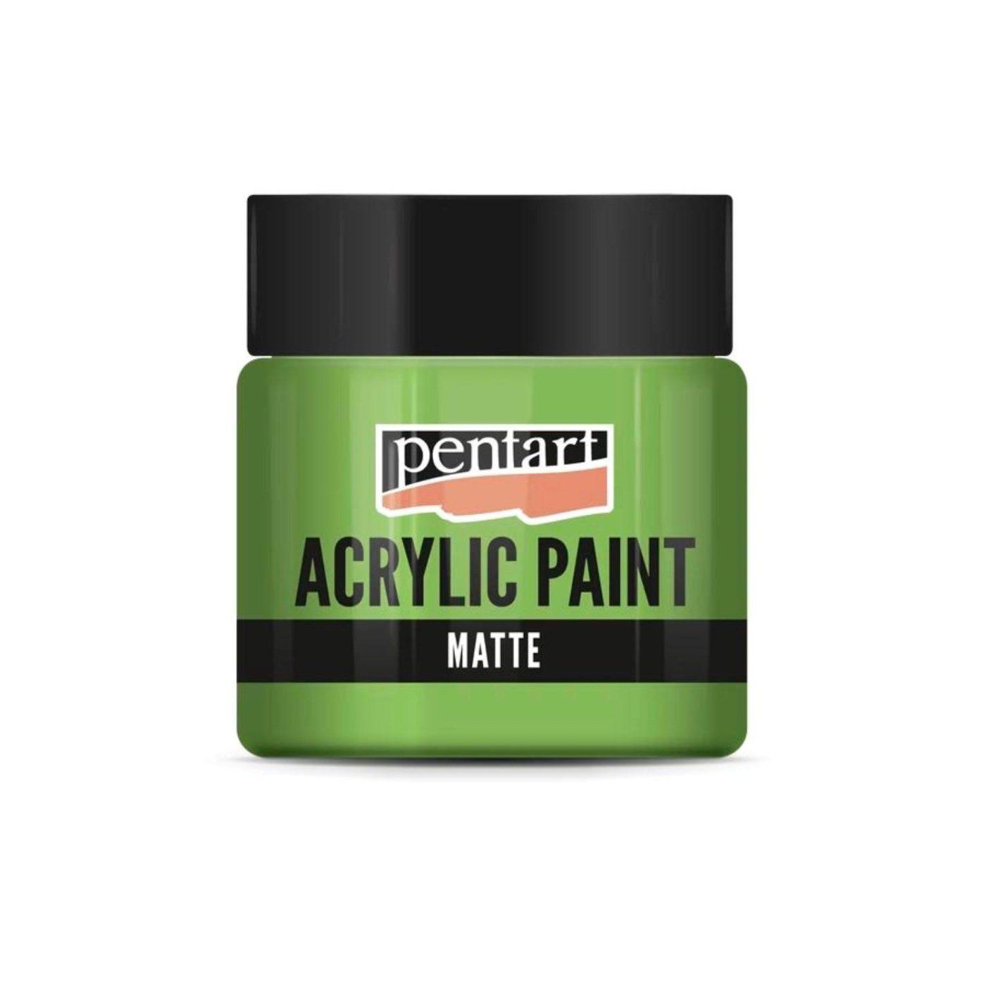 Akrylová barva matná 50 ml, listová zelená