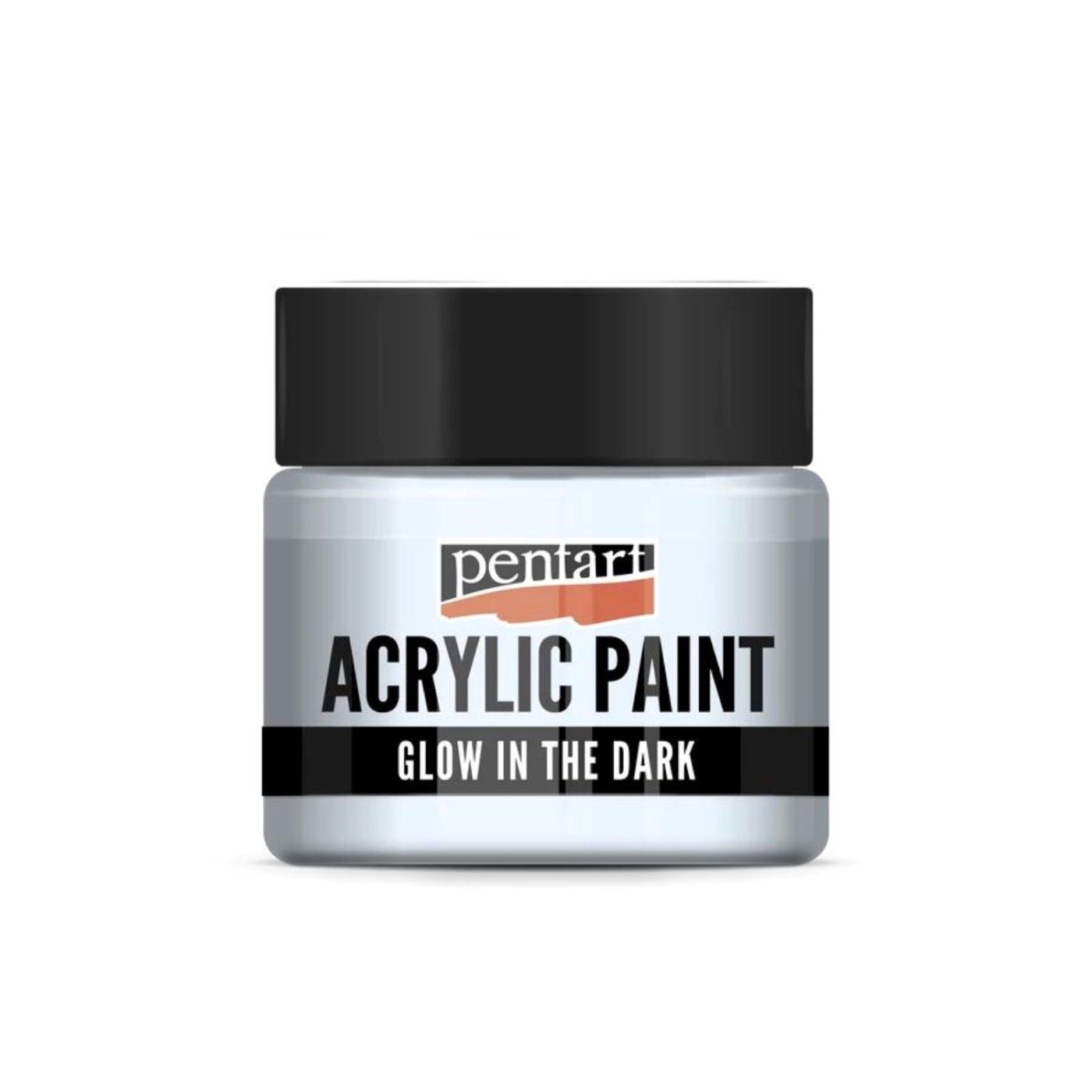 Akrylová barva 30 ml, svítí ve tmě, světlá modrá