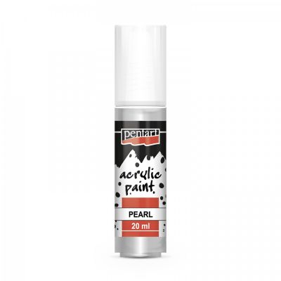 Akrylová barva perleťová 20 ml, stříbrná