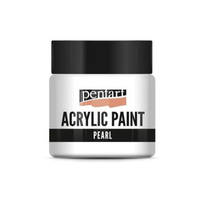 Akrylová barva perleťová 50 ml, bílá